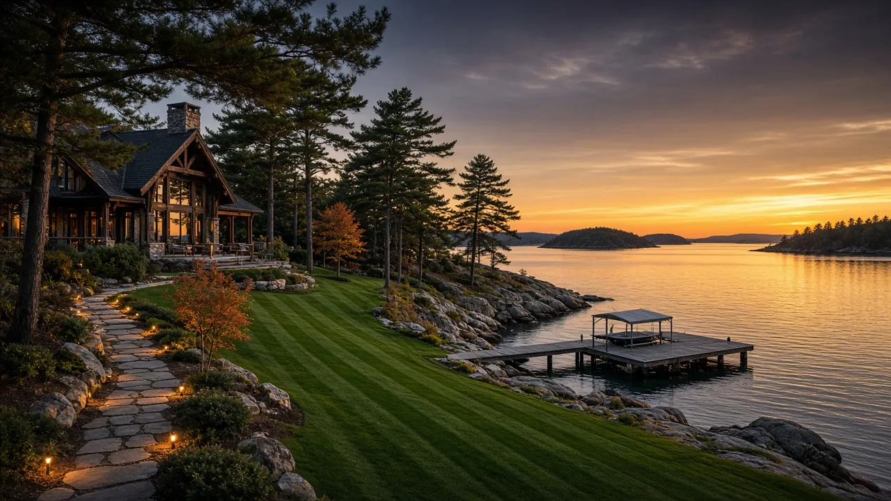 Golden hour on the Georgian Bay waterfront